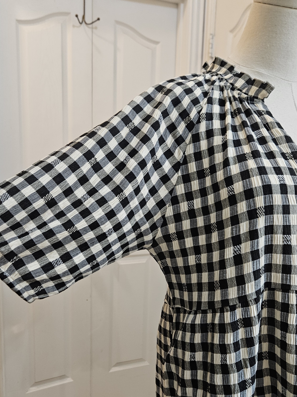 BB Dakota Steve Madden Gingham Tiered Dress – Size M - Picture 5 of 10